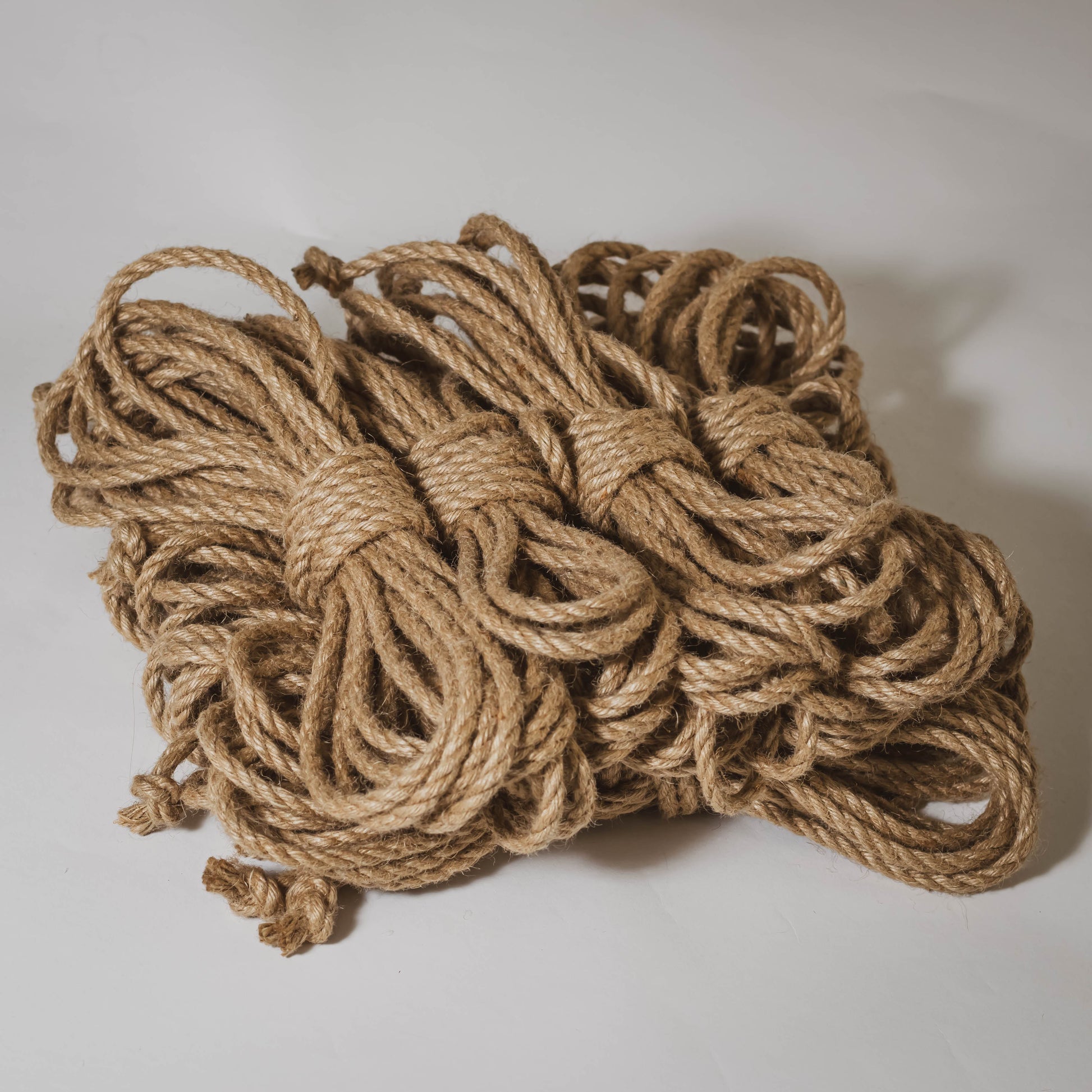 Untreated - 6mm Jute Rope Shibari Rope Bundle of 8 